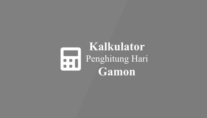 Kalkulator Hitung Hari Gamon Gagal Move On